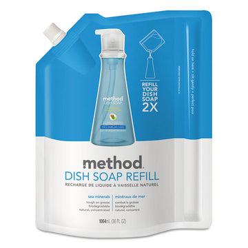 Method® Dish Soap Refill, Sea Minerals, 36 Oz Pouch freeshipping - TVN Wholesale